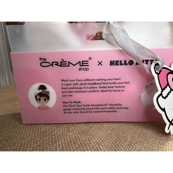 Hello Kitty Sequined Pink Bow Creme Shop Spa Headband Limited Edition NEW - Picture 8 of 10